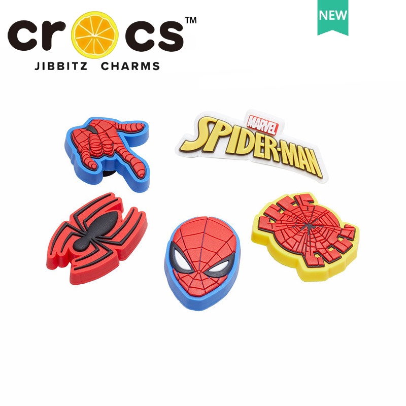 Jibbitz cross charms Người Nhện Người Nhện Nút jibbitz chamr dép crocs
