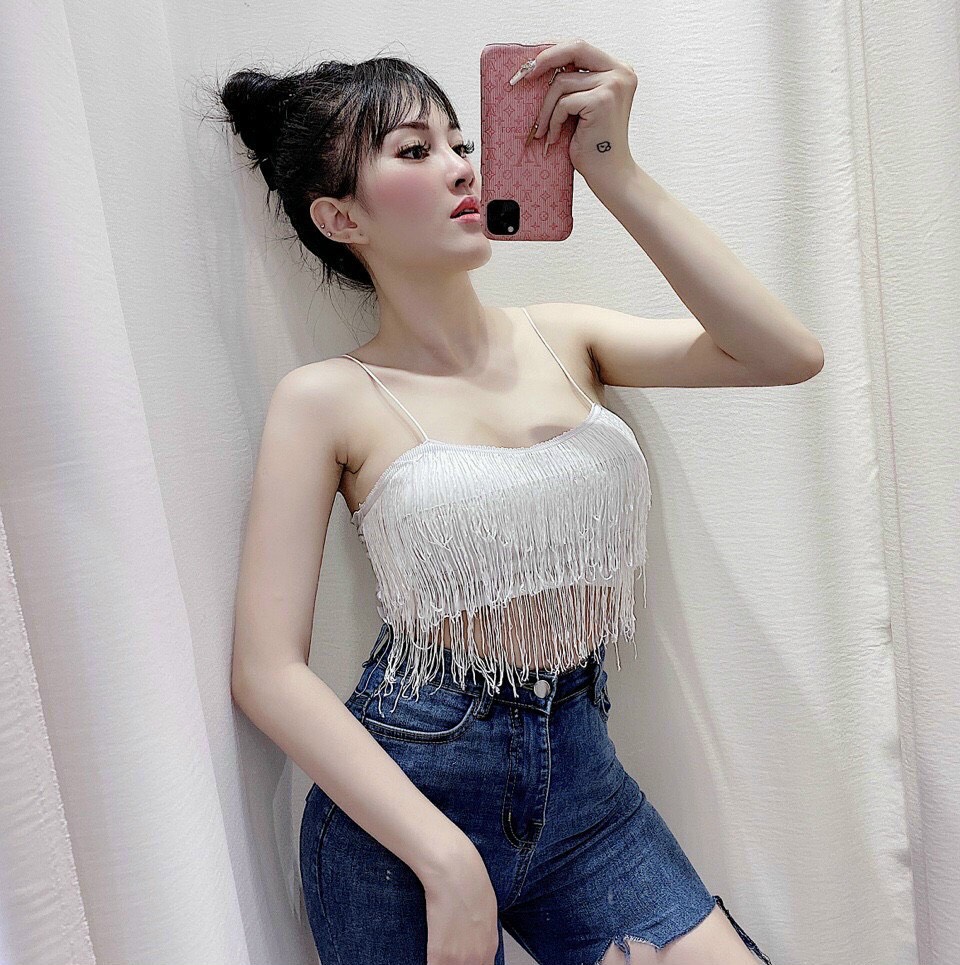 Áo kiểu nữ 2 dây ren kiểu dáng thời trang sexi siêu đẹp