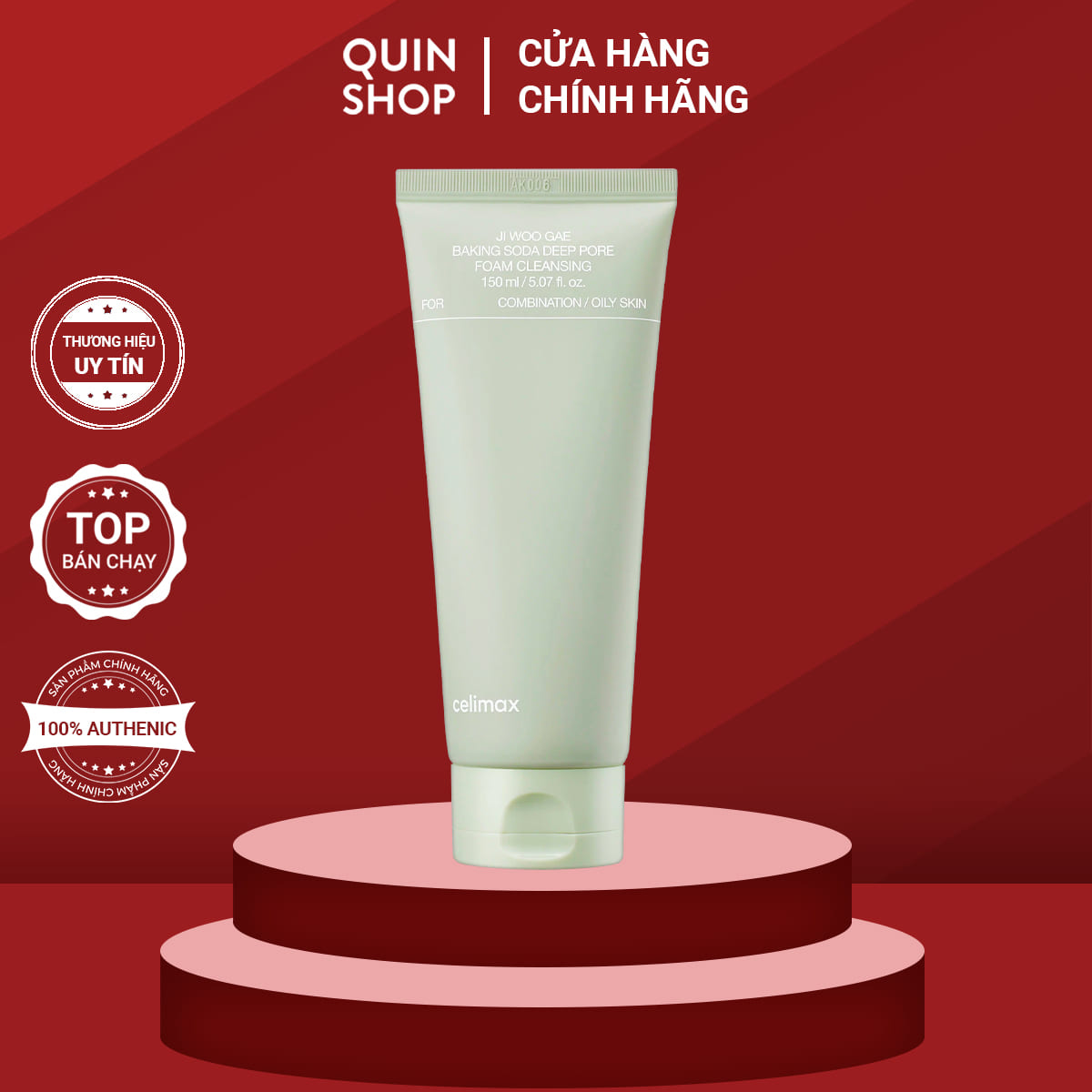 Sữa Rửa Mặt Celimax Jiwoo Gae Baking Soda Deep Pore Foam Cleansing