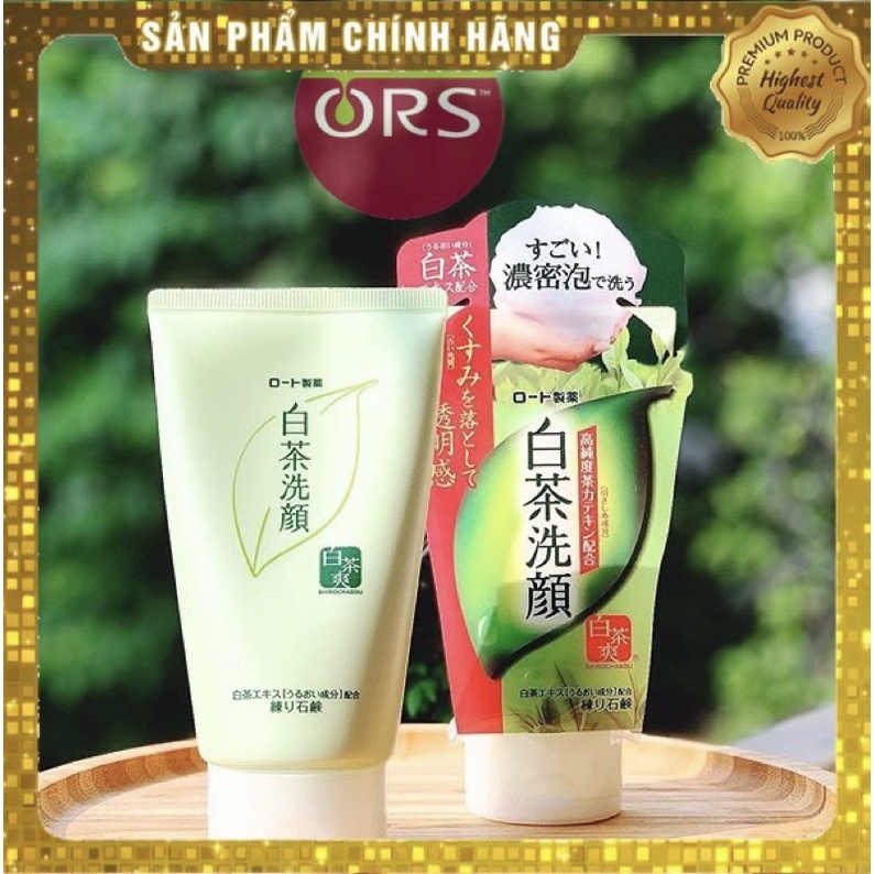 Sữa rửa mặt Trà xanh Rohto Nhật Bản trắng da làm giảm mụn 1
