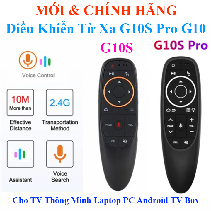Điều khiển chuột bay tìm kiếm bằng giọng nói G10 , G10S , G10S Pro ,Bàn phím mini không dây tích hợp chuột cảm ứng