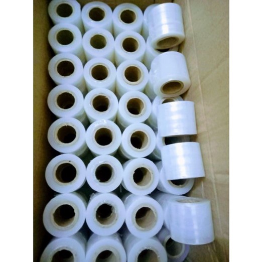 Màng PE trắng khổ 5cm , màng co PE quấn cành, băng keo ghép cây