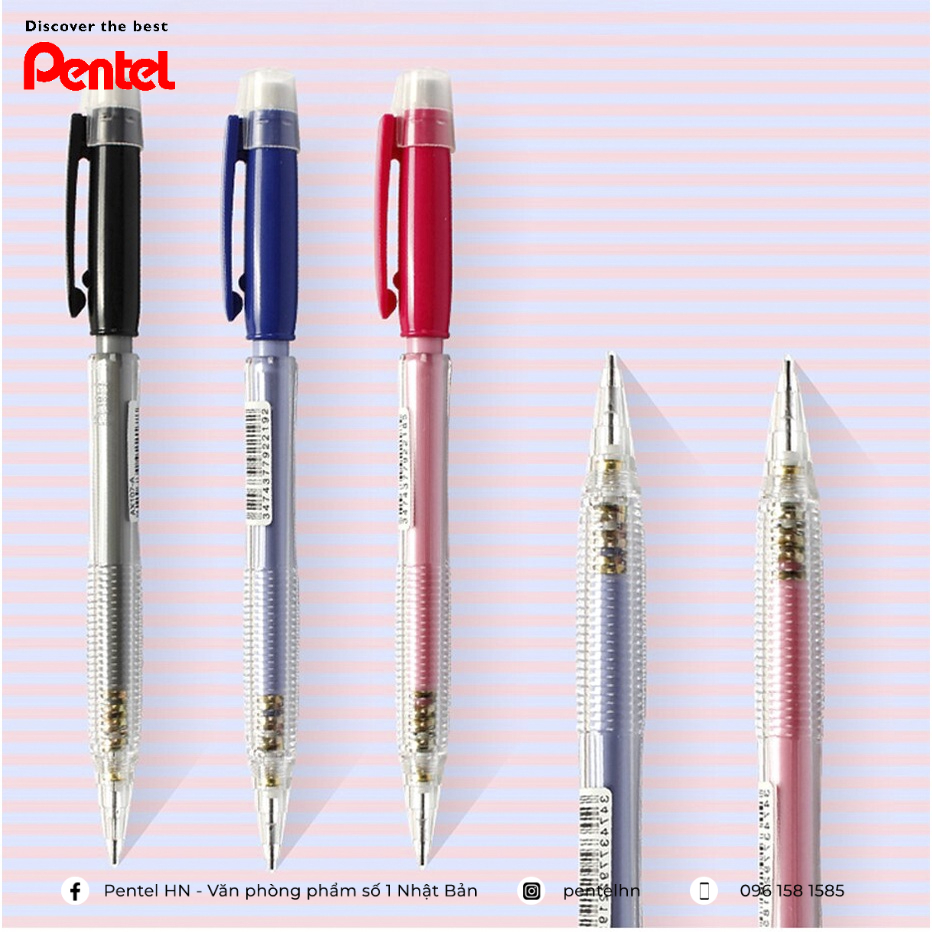 Bút chì kim nét pentel fiesta 0.7 pentel ax107