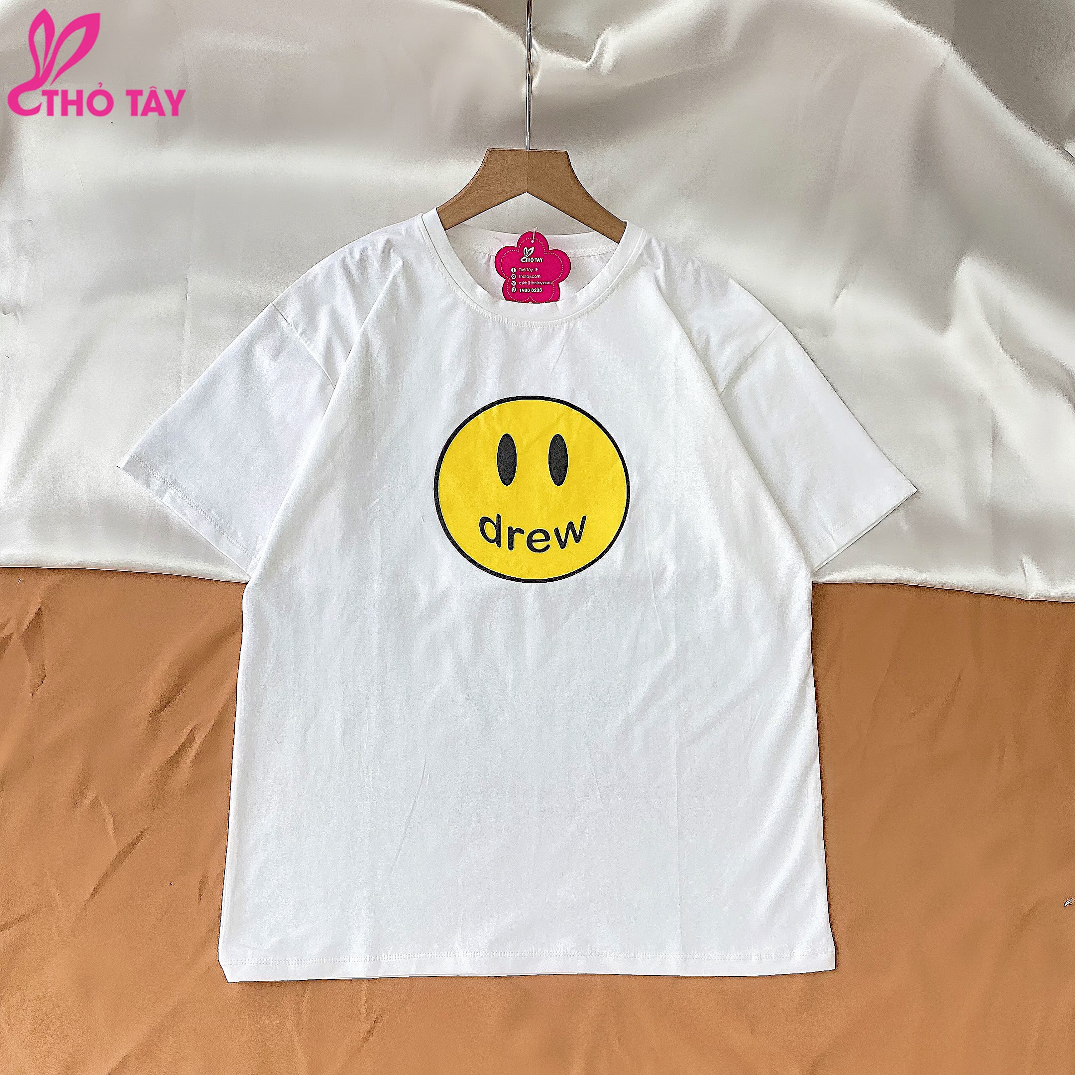 Áo thun nữ form freesize in hình - thỏ tây at225b22