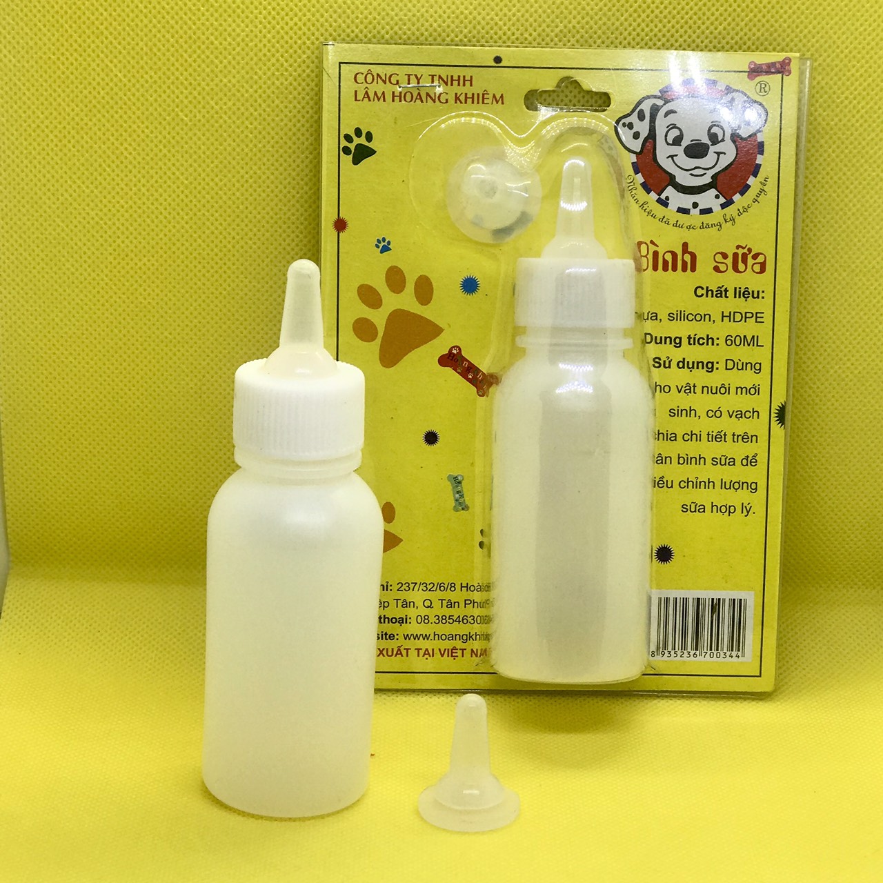 Bình sữa cao cấp dành cho chó, mèo con và thú cưng nhỏ bú thêm sữa ngoài.