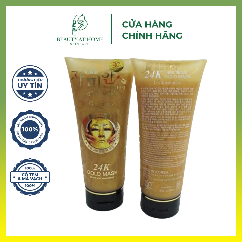 Gel lột mặt nạ vàng 24k giúp nuôi dưỡng làn da khỏe từ bên trong 24K Gold Mask 220ml - Beauty a home