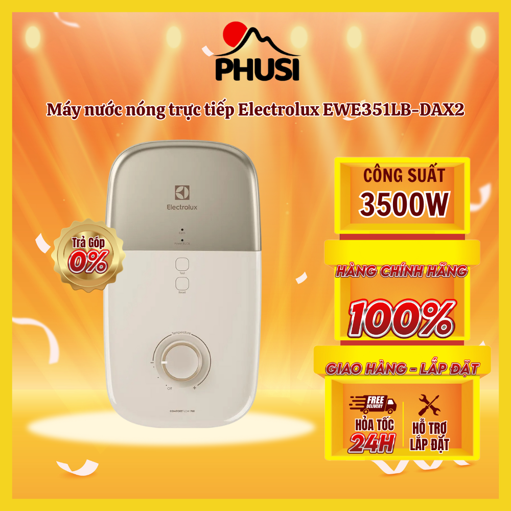 Máy nước nóng trực tiếp electrolux ewe351lb-dax2