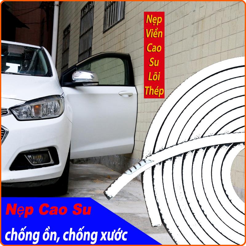 [ MÀU TRẮNG] Nẹp viền cửa ô tô, nẹp viền cửa chữ U lõi thép chống va đập, cách âm, chống ồn cao cấp dài 5m, nẹp cao su viền vè xe -HONG LONG