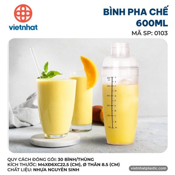 Bình lắc cà phê, bình pha chế bartender 600ml, bình lắc shaker có chia vạch Việt Nhật, bình pha chế, bình pha chế có chia vạch, bình lắc shaker, bình , bình pha chế cầm tay