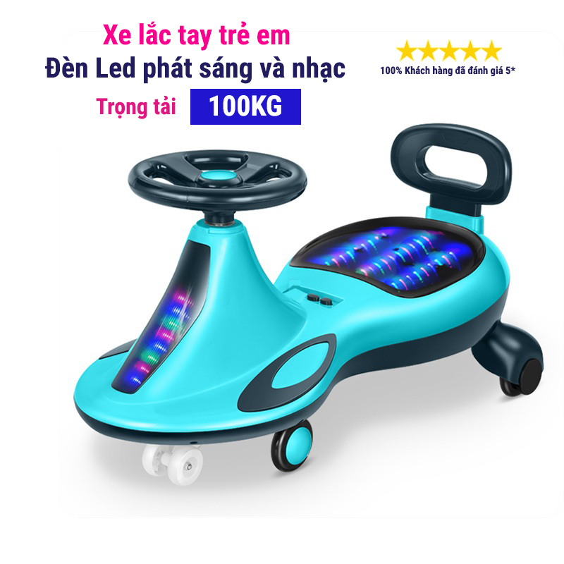 Xe lắc vận động cho bé có đèn led phát sáng và nhạc vui nhộn YTH-068 (Dành cho bé 1-10 tuổi)
