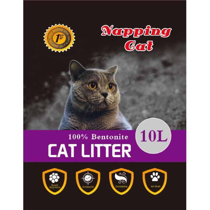 Cát napping siêu tiết kiệm, khử mùi, vón cục tốt - 10l