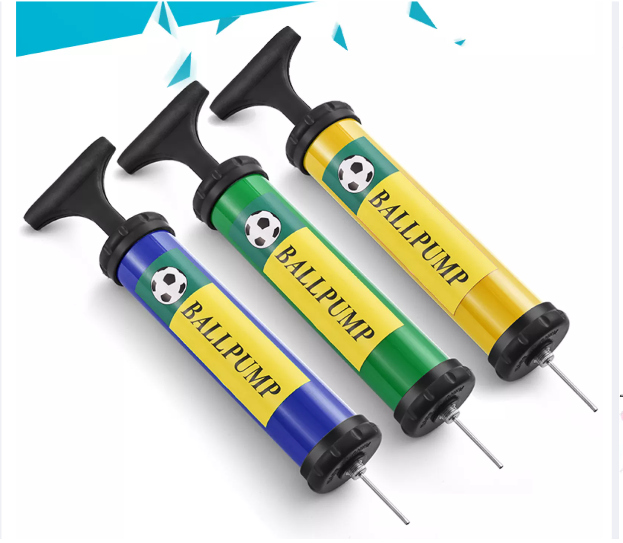 [HCM]Dụng Cụ Bơm Bóng Đá Bóng Rổ Bóng Chuyền Bằng Tay - Có Ống Kim