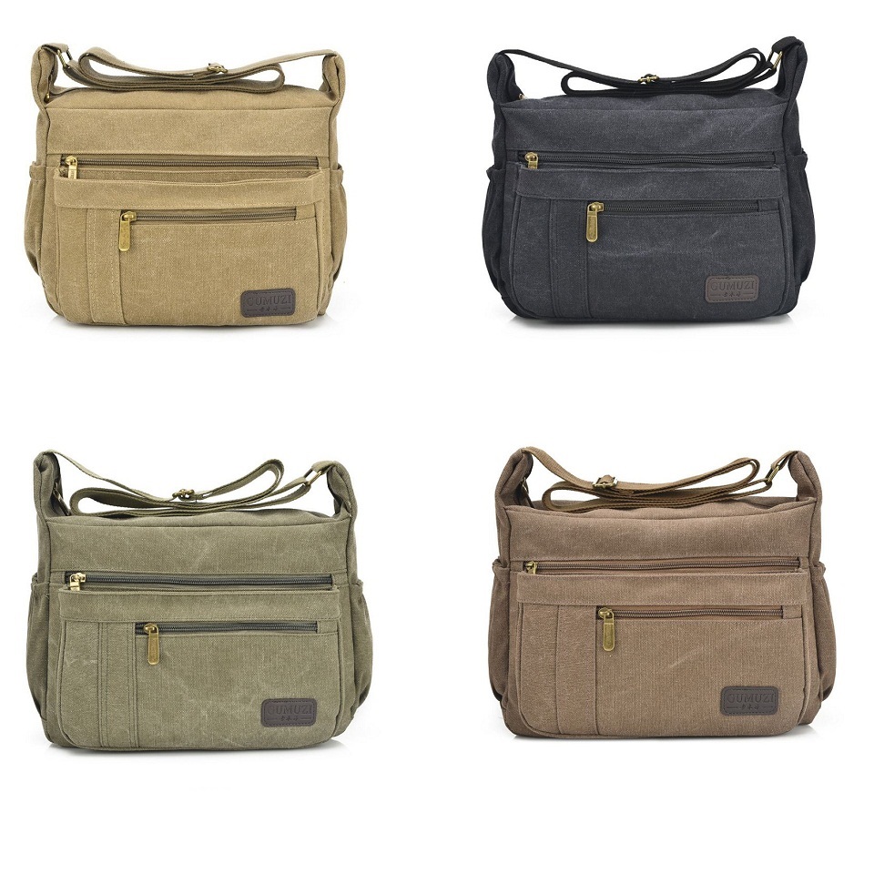 Túi đeo chéo nam thời trang Hàn Quốc Siêu bền, chất vải bố đay dặn