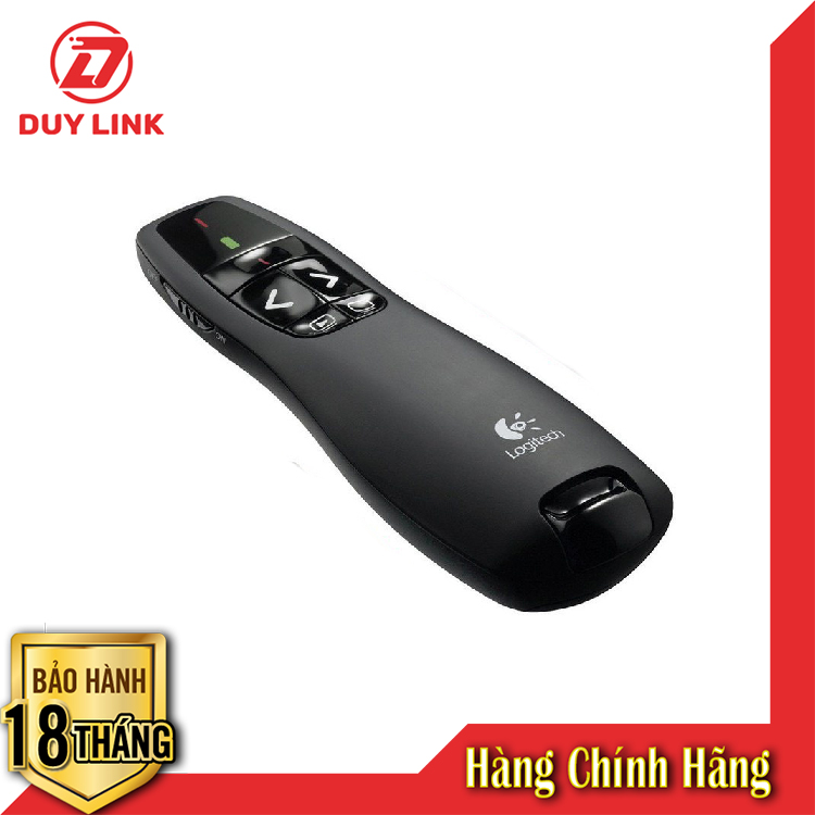 Bút trình chiếu Logitech R400 , bút chỉ tia laser cho máy chiếu chính hãng