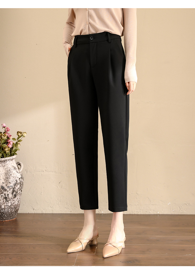 Quần vải baggy, quần baggy cạp cao tôn dáng phong cách hàn quốc