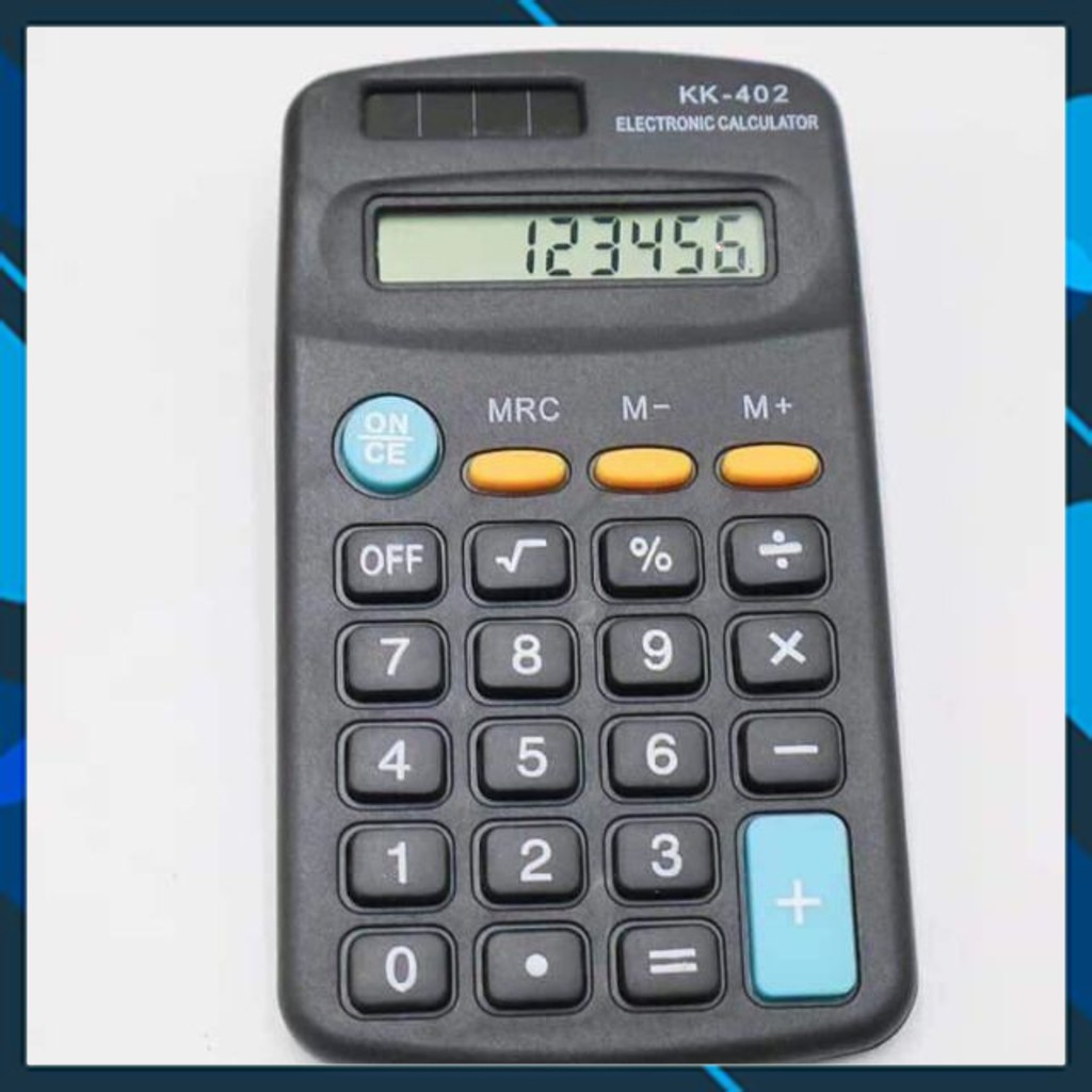 Máy tính kk-402 nhỏ gọn, tiện lợi, có đầy đủ các chức năng thông minh, phím bấm rộng có độ nhạy cao