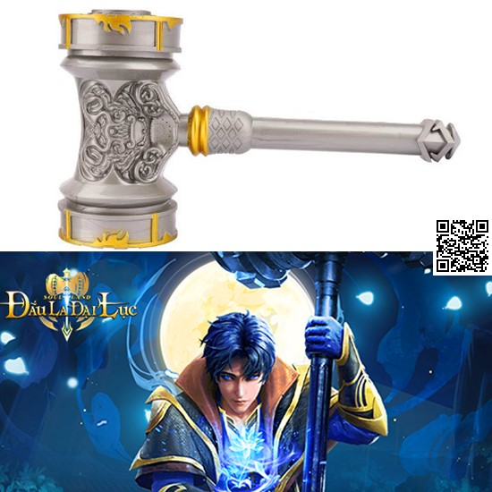 Mô hình búa hạo thiên chuỳ kim thiên chuy loại lớn 30cm đường tam đấu la đại lục 1648 b