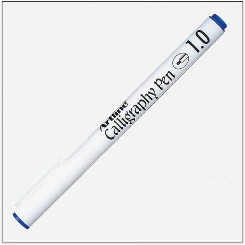 Bút viết thư pháp Artline Calligraphy EK-241 - Chisel tip 1.0mm - Màu xanh dương