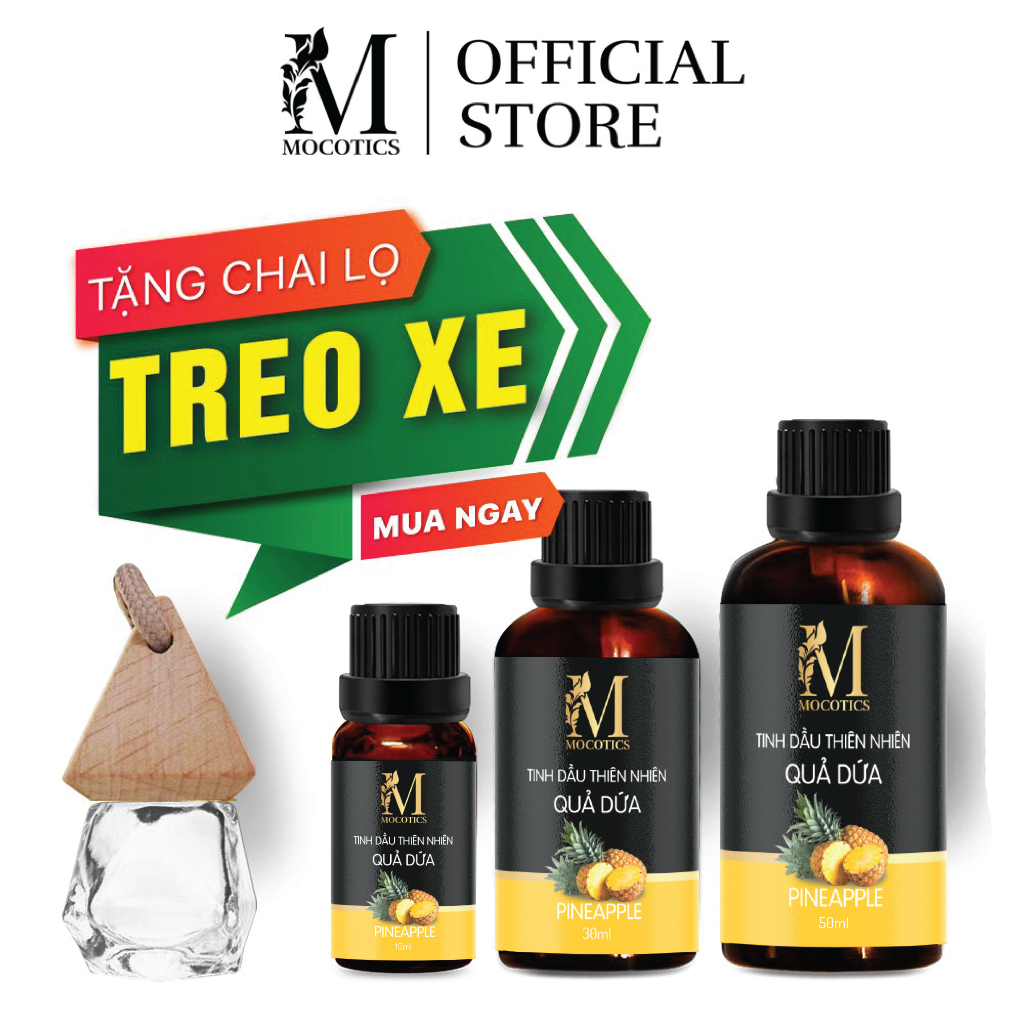 Tinh dầu dứa nguyên chất Mocotics - Pineapple Essential Oil - Có kiểm định bộ y tế, chất lượng và mùi hương