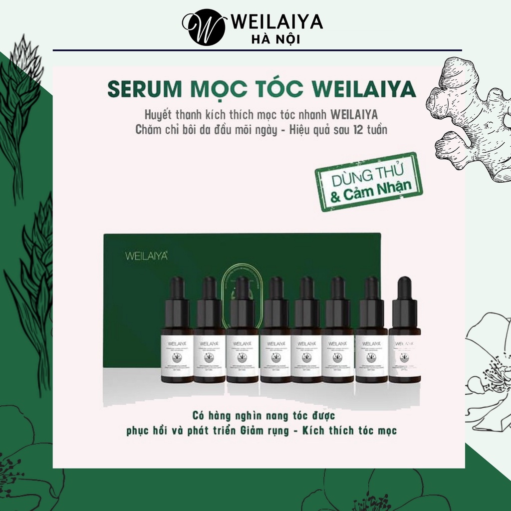 Serum huyết thanh tóc weilaiya, kích mọc tóc, ngăn ngừa rụng tóc, hiệu quả sau 12 tuần sử dụng