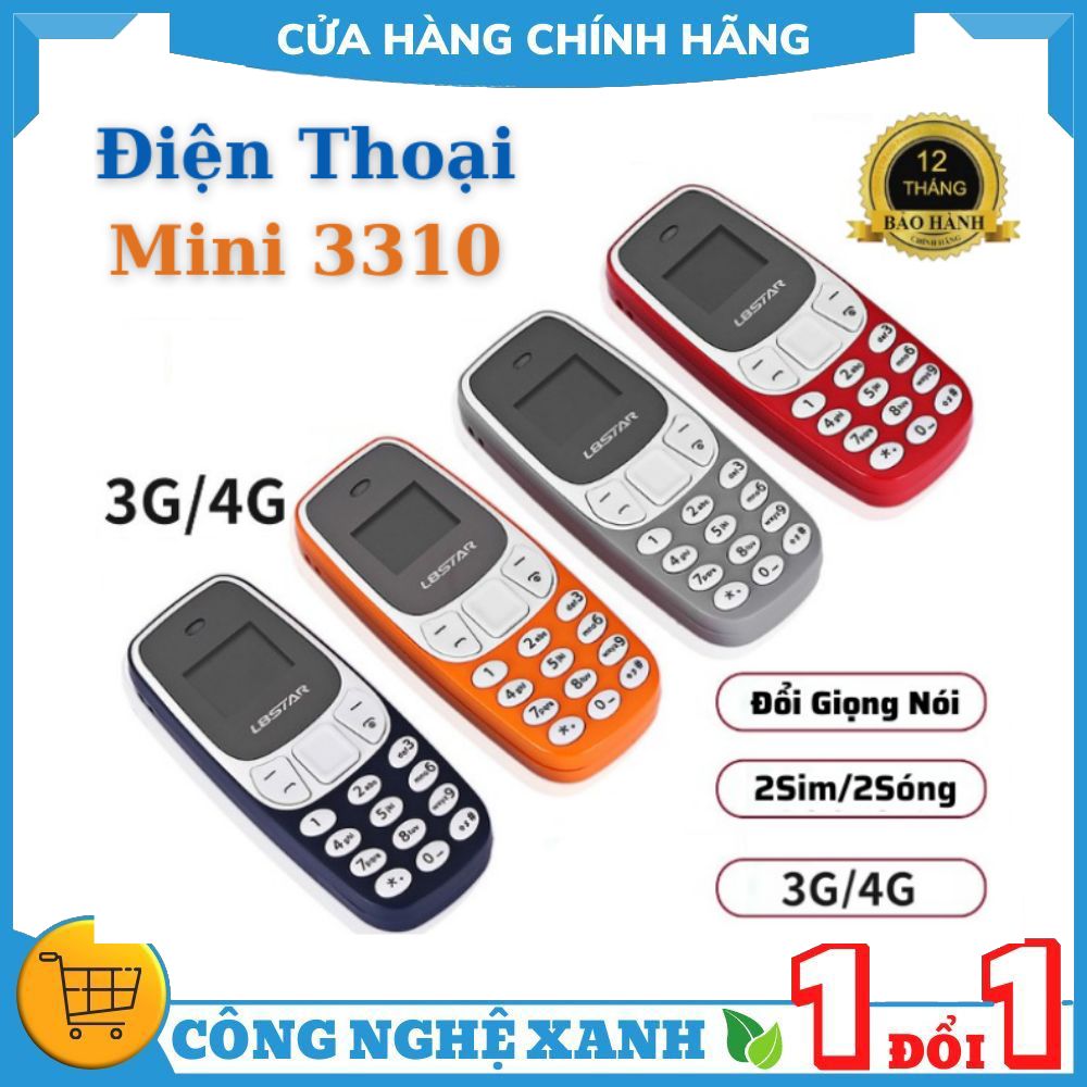 Điện thoại mini L8STAR BM10 siêu nhỏ, 2 sim 2 sóng, đổi giọng nói, kết nối bluetooth, nghe Nhạc mp3, hỗ trợ thẻ nhớ, Điện thoại siêu nhỏ 3310, Điện thoại độc lạ, smartphone mini siêu nhỏ