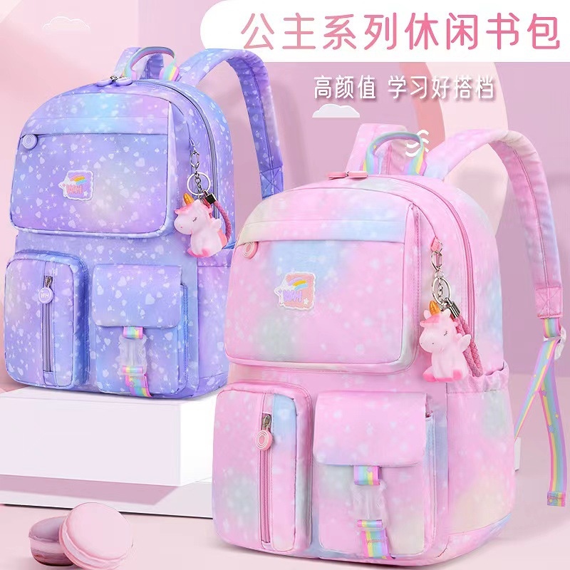 New female children a primary school pupil's school bag gradients in 13 grade a undertakes to spinal ultralight with large capacity backpack