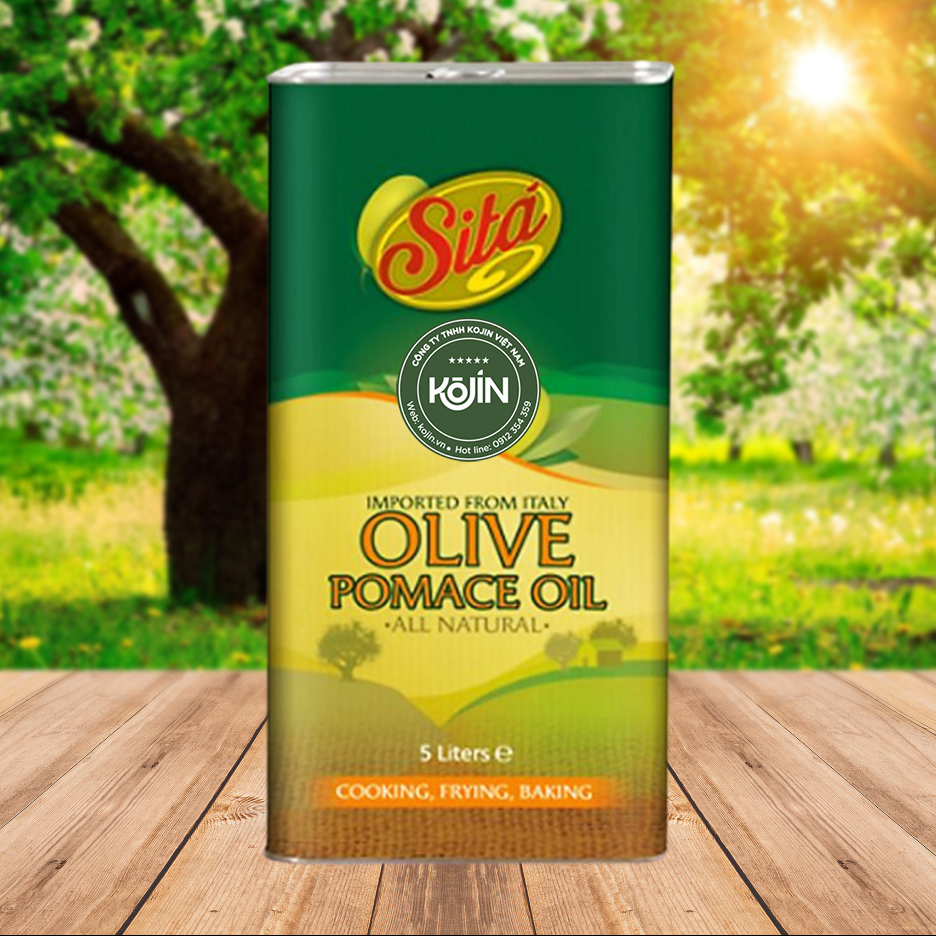 Dầu oliu italy nguyên chất can thiếc 5l kojin, dầu oliu sitá nấu ăn chiên rán làm bánh hàng mới nhập khẩu ý