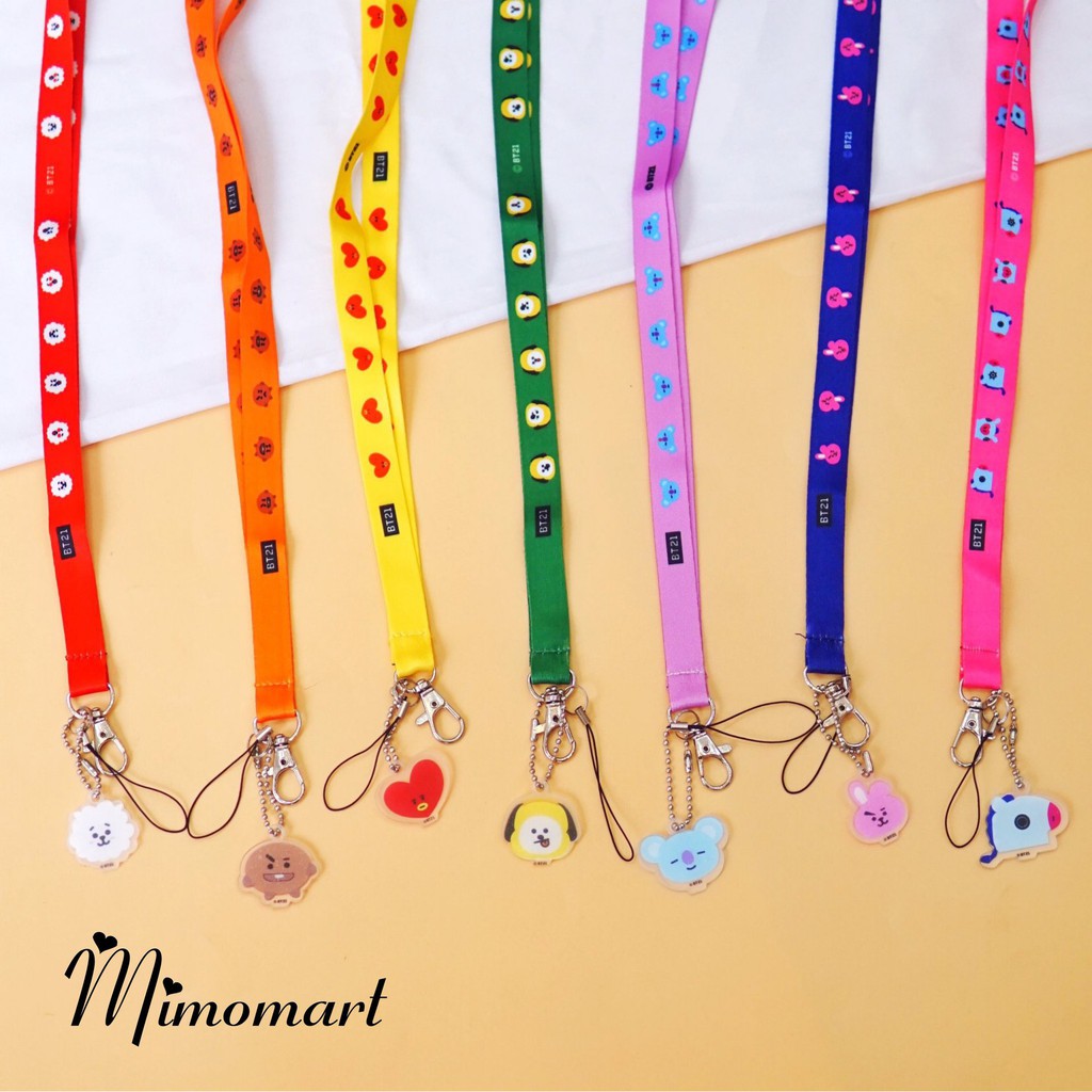 Dây đeo điện thoại hình BT21