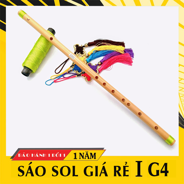 Sáo nứa tone SOL trầm HL59XL, sáo trúc G4 giá rẻ cho người mới tập Xưởng Sáo Hoàng Lâm