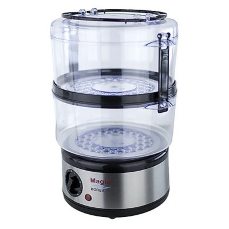Máy hấp thực phẩm magic korea a64 | dung tích chứa 5l | thiết kế 2 tầng riêng biệt | công suất 500w | vừa con gà 1.2kg