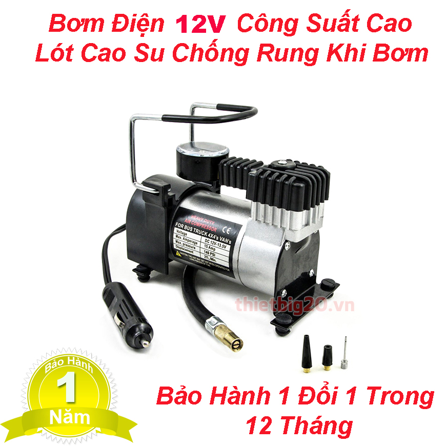 Máy Bơm Hơi 220v Mini, Bơm Điện 220V Mini Công Suất Lớn. Mua Ngay Bơm Lốp Ôtô, Bơm Hơi Mini Công Nghệ Mới Nén Khí , Hơi Khỏe , Nhỏ Gọn Bền Bỉ Dê Di Chuyển Tặng Đầu Bơm.