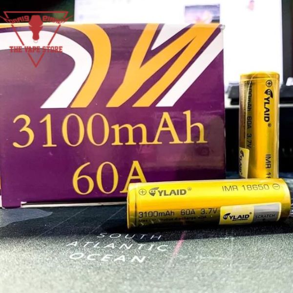 Cell pin 18650 cylaid 3.7v dung lượng cao 3100mAh dòng xả 60A có mã check QC GIA 1 VIEN