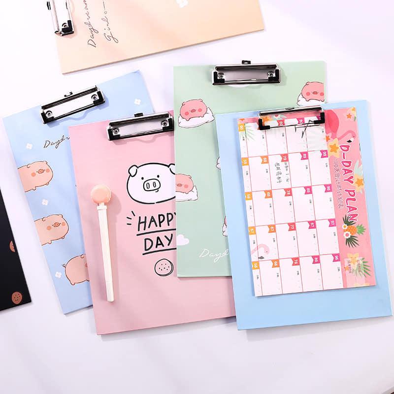 Kẹp file, trình ký cute A4