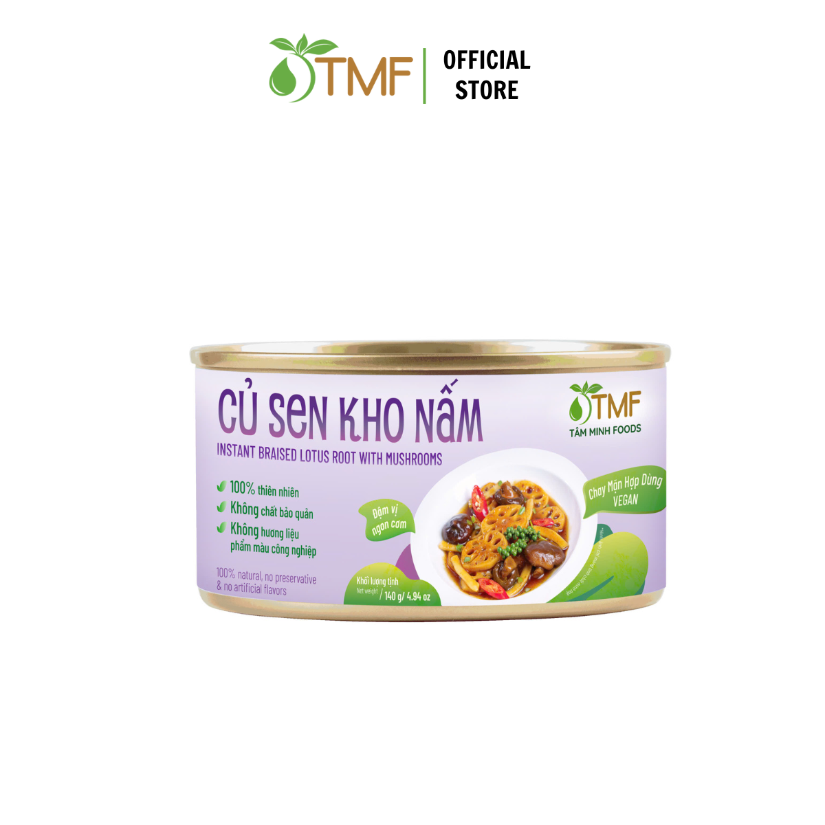 Củ sen kho nấm 140g Tâm Minh Foods