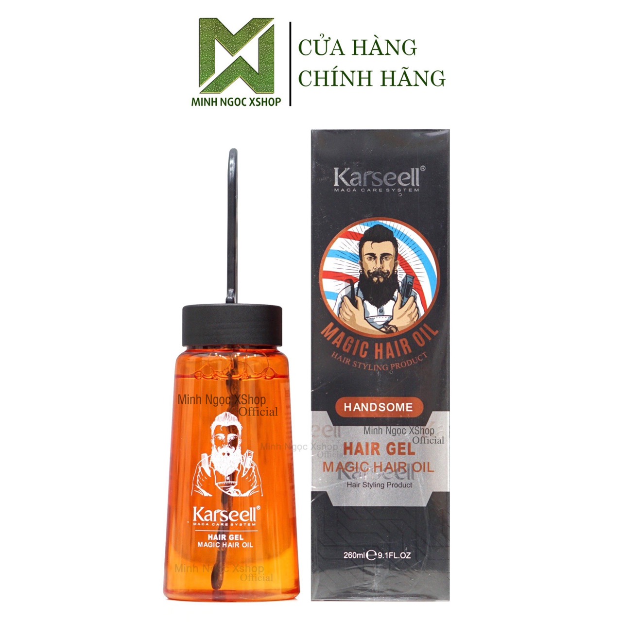 Gel tạo kiểu kèm lược cao cấp Karseell 260ML chính hãng