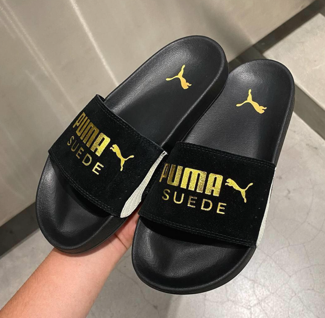 Dép Chính Hãng Puma Leadcat Suede Classic Black Shop Xám Store