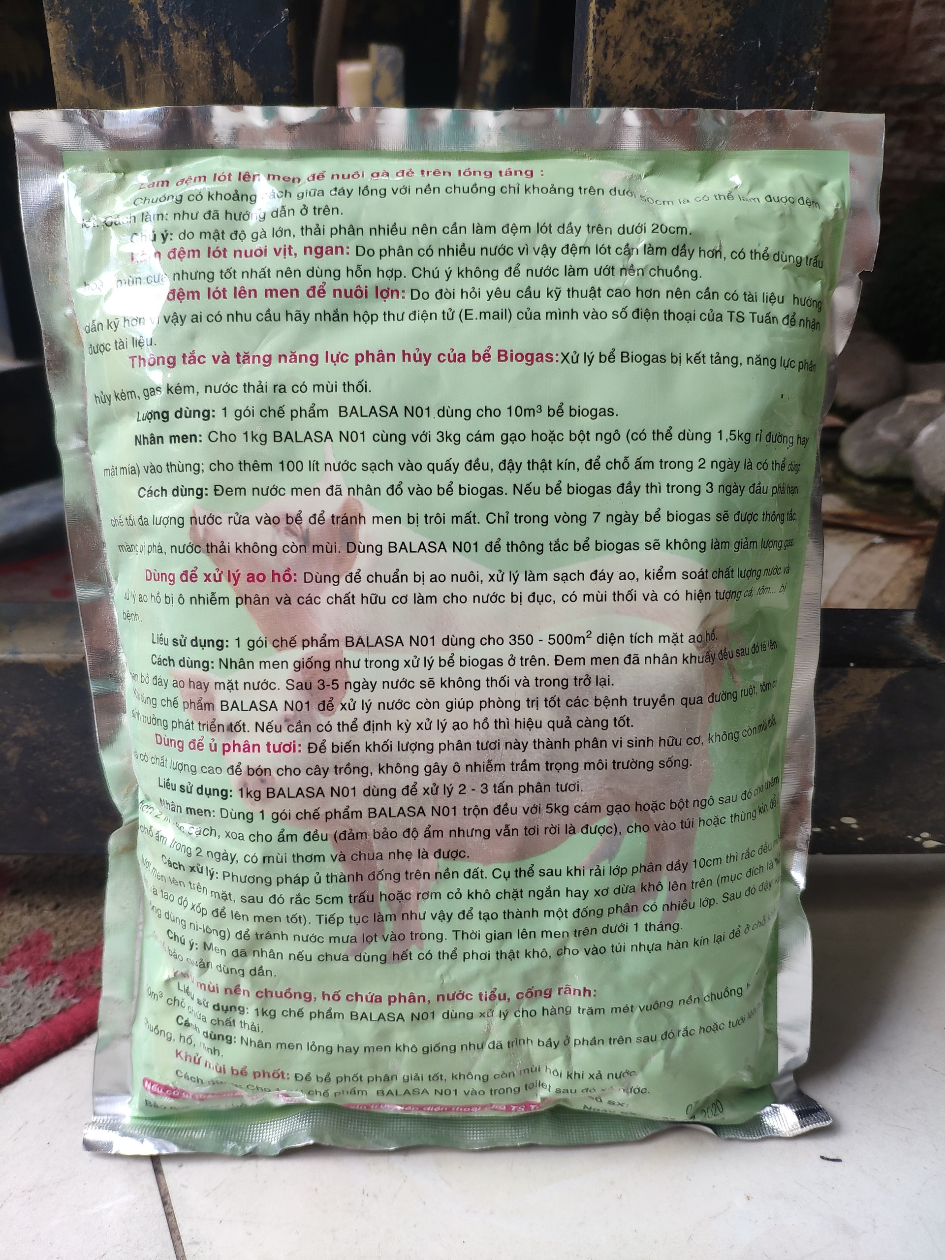 Men Vi Sinh Ủ Chuồng Balasa No1