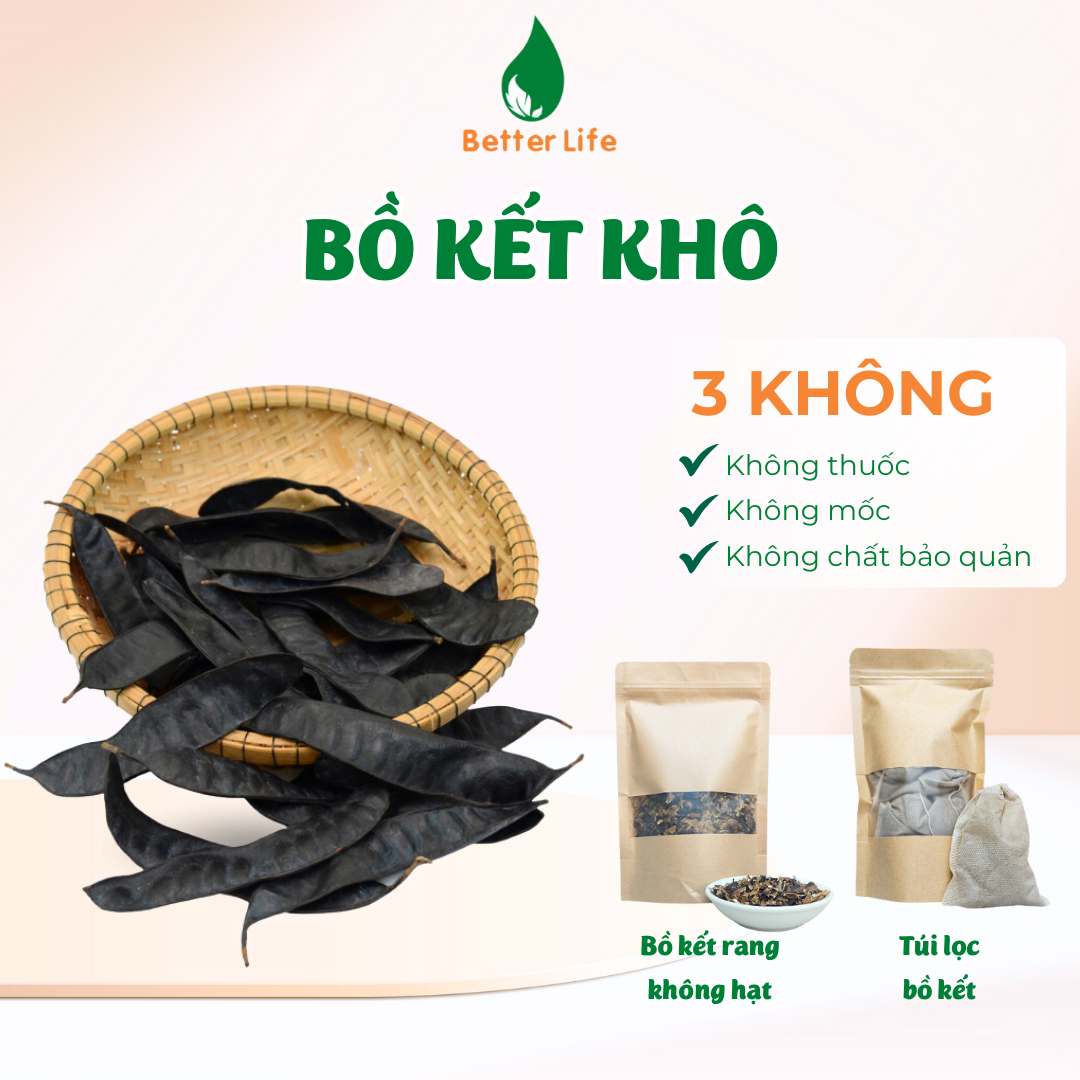 Trái bồ kết khô dùng gội đầu, xông phòng hàng mới đẹp không mốc, mọt - Better Life