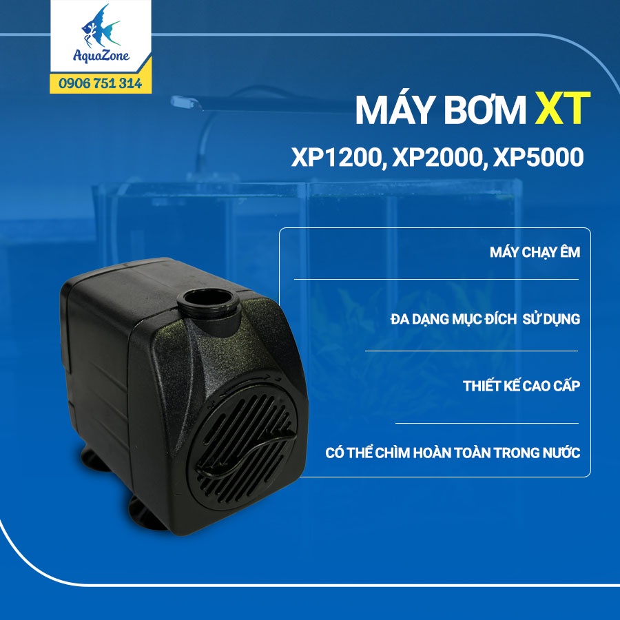 Máy bơm hồ cá xt xp 1200 - 2000 - 5000 hiệu suất cao, siêu tiết kiệm điện