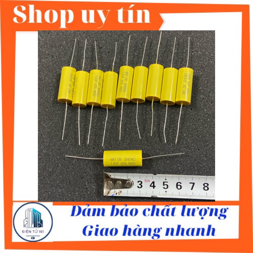 Túi 10 con tụ 1.5 uf cản loa treble giá siêu rẻ làm lọc loa phân tần loa