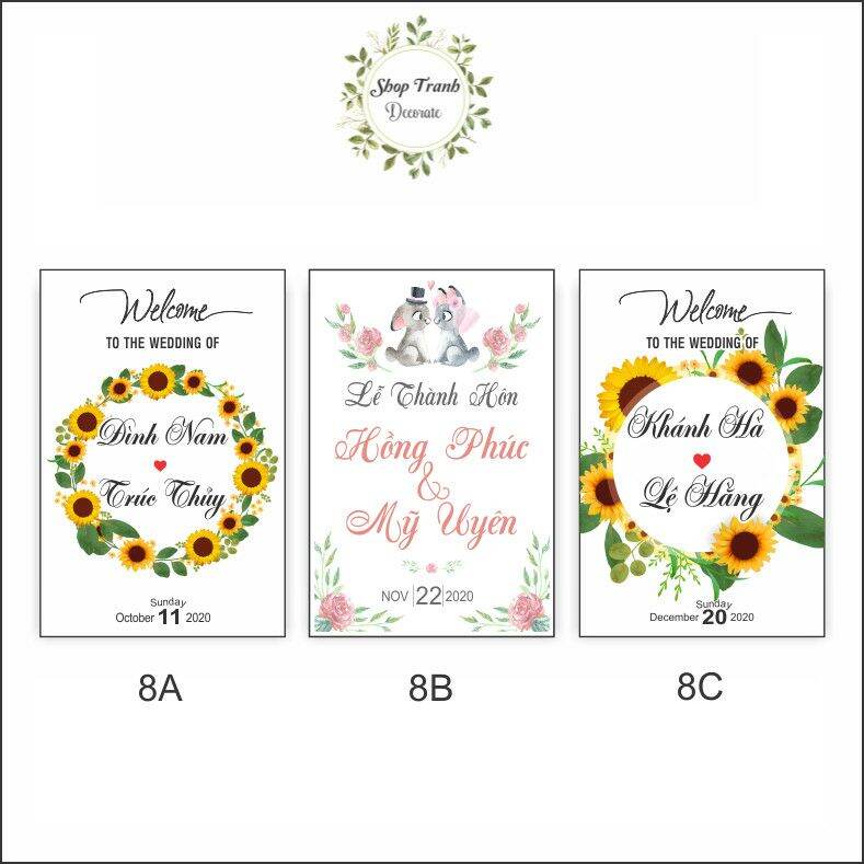 BẢNG CƯỚI LỄ VU QUY_LỄ THÀNH HÔN  TÊN CÔ DÂU CHÚ RỂ TRANG TRÍ ĐÁM CƯỚI