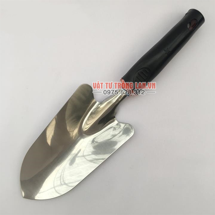 Xẻng làm vườn mini lưỡi inox cán nhựa
