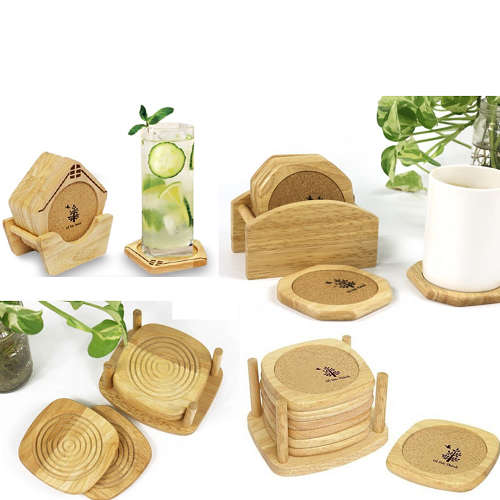 Miếng Lót Ly (Cốc) Cao Cấp 1 Cái, Gỗ Siêu Bền Kháng Nước Tốt, Miếng Lót Ly Decore Trang Trí - Miếng Lót Ly Cmart Home
