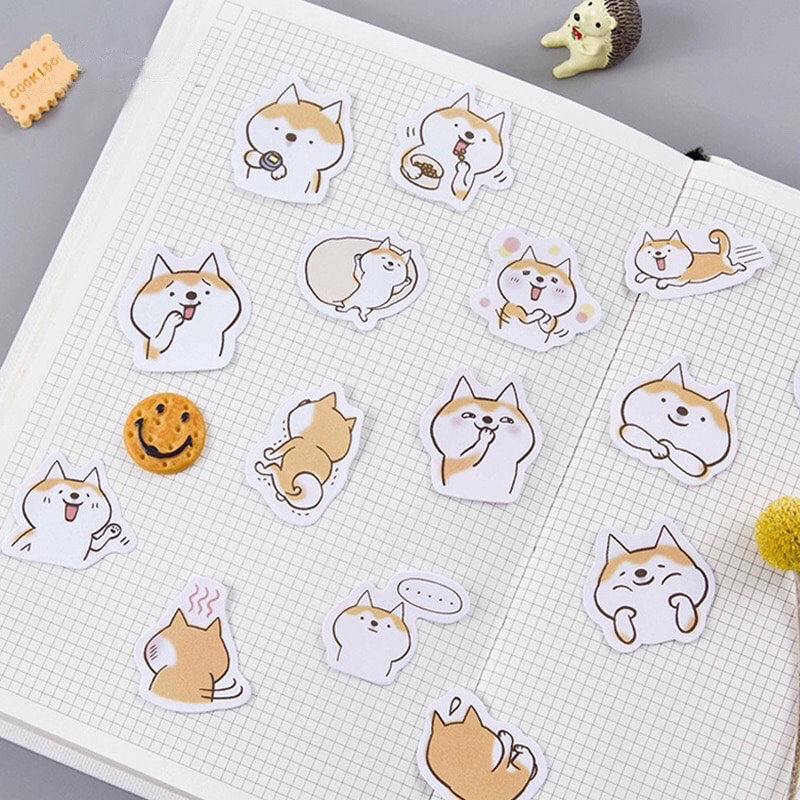 Hộp 45 sticker cún Simba siêu dễ thương Canarystore54