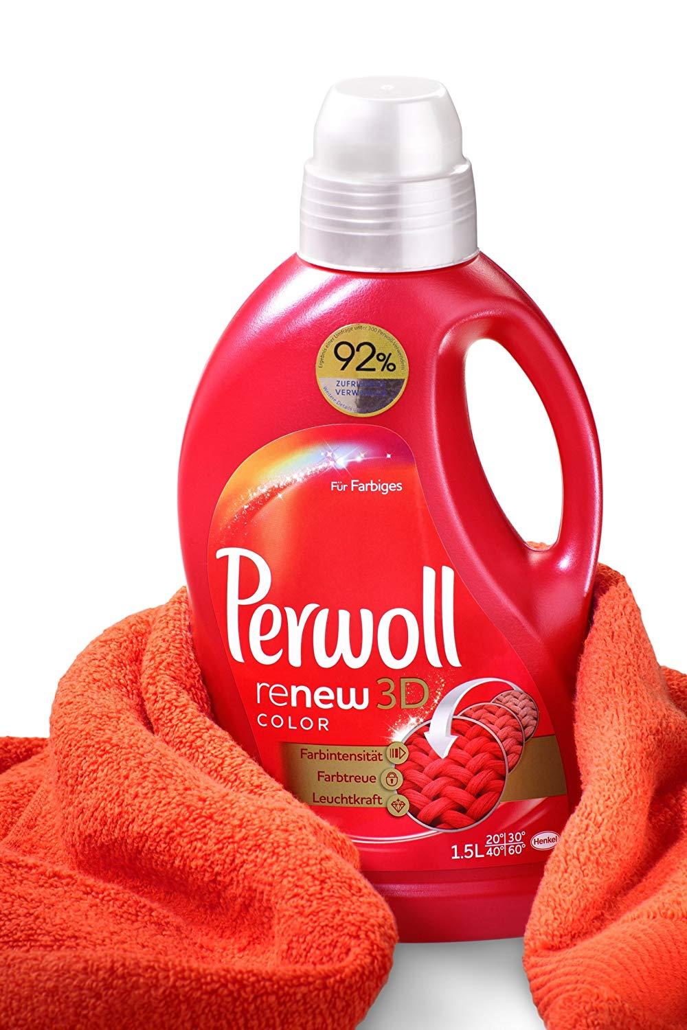 Nước giặt Perwoll Renew 3D Color dành cho đồ màu - Đức