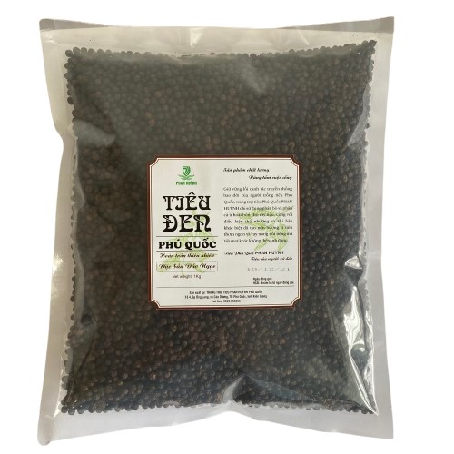 Tiêu Đen Phú Quốc Phan Huỳnh (250g) Nhà Trồng Theo Cách Truyền Thống Không Dùng Phân Hóa Học, Thơm, Cay Đặc Trưng Không Nơi Nào Sánh Được.