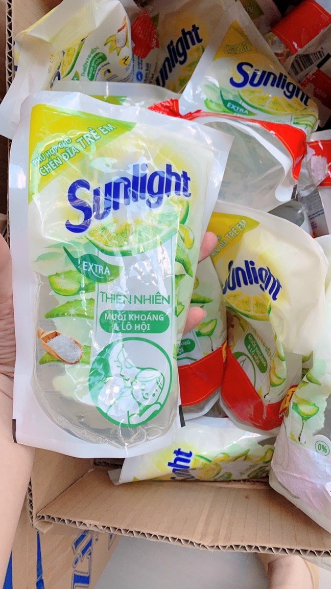5 bịch Nước rửa chén Sunlight 200g/bịch = 1kg
