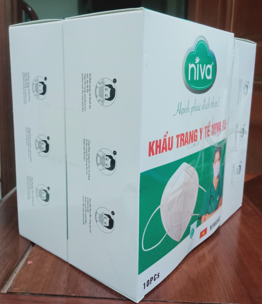 Khẩu trang cao cấp Niva N95 (hộp 10 chiếc)