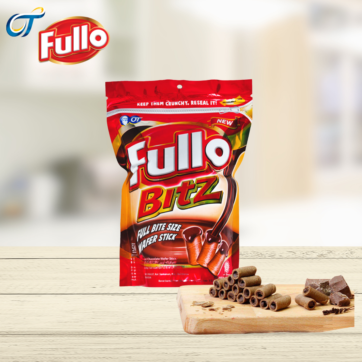 Bánh quế Fullo Bitz Sôcôla 80gr
