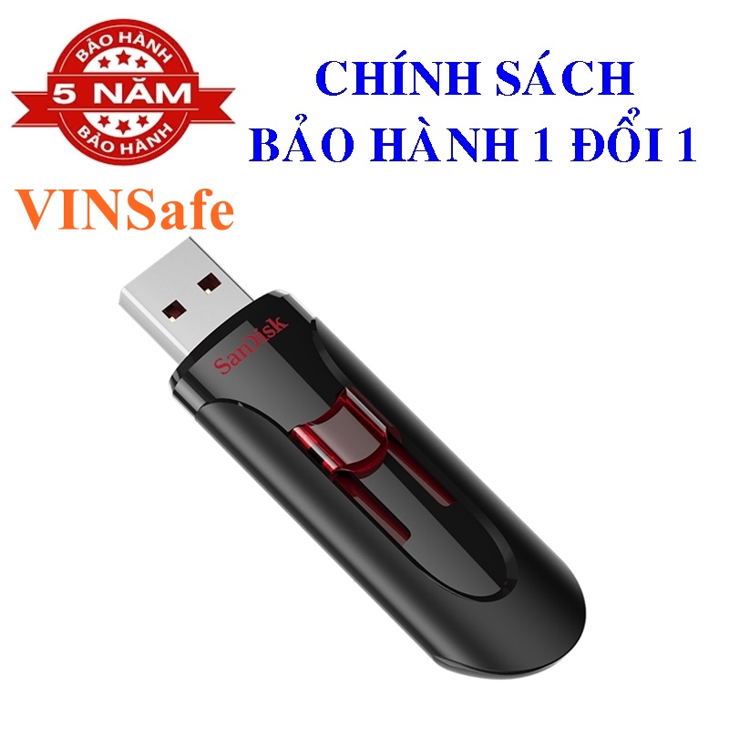 Usb 3.0 sandisk cruzer glide cz600 - 16gb/32gb/64gb/128gb/256gb - tem fpt / vĩnh xuân phân phối – bảo hành 5 năm